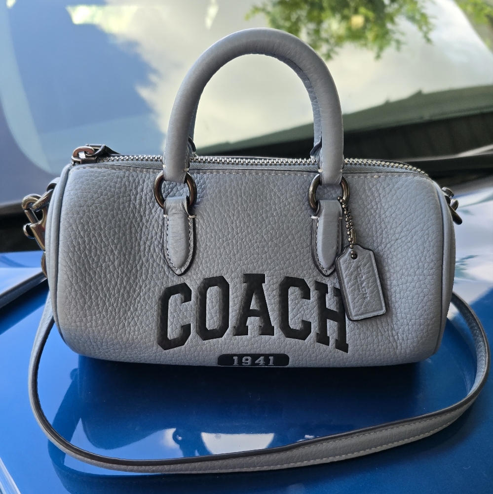 Coach Lacey Crossbody With Varsity / Cornflower Blue
